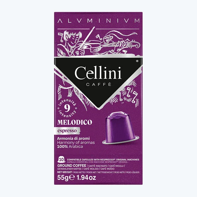 CELLINI Nespresso - MELODICO (10Caps Alluminio)
