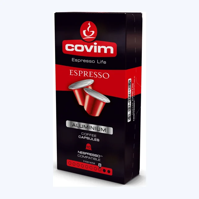 COVIM - Nespresso - Caffè - Espresso Alluminio - Conf. 10