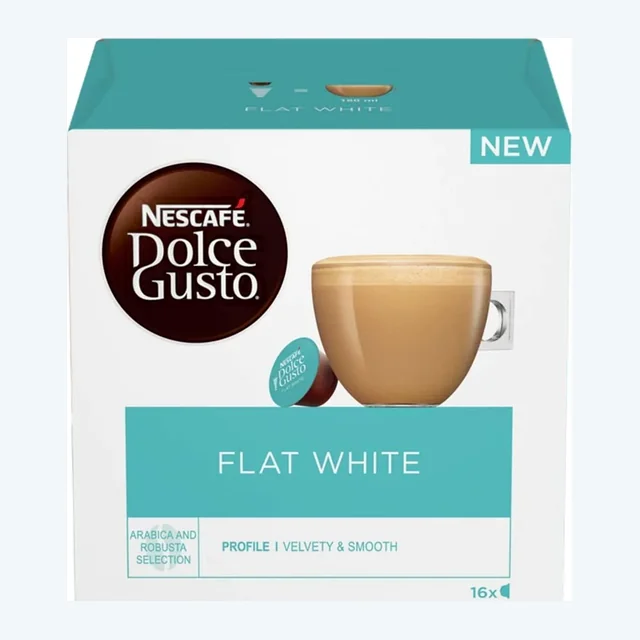 Dolce Gusto Flat White Coffee Pods 16 Capsules