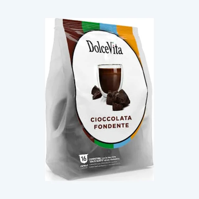ITALFOODS - Dolce Gusto - Solubile - Cioccolato Fondente - Conf. 16