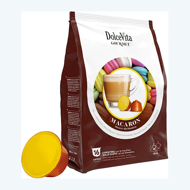 ITALFOODS - Dolce Gusto - Solubile - Macaron alla Mandorla - Conf. 16