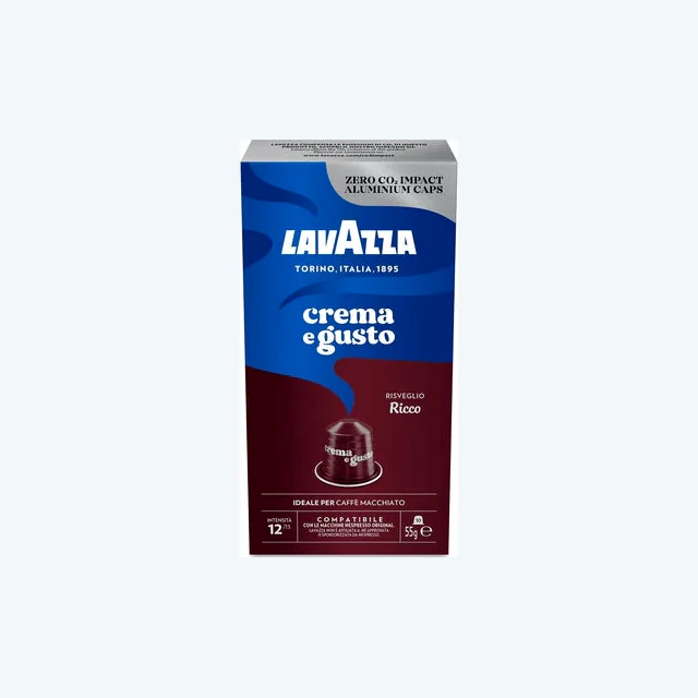 LAVAZZA - Nespresso - Caffè - Crema e Gusto Ricco- Alluminio - Conf. 10