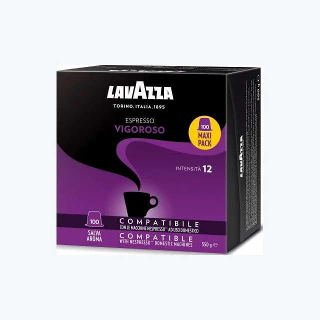 LAVAZZA - Nespresso - Caffè - Vigoroso- Intensity: 12- Conf. 100