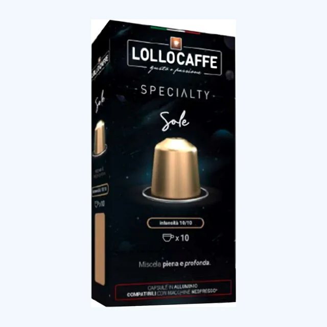 LOLLO - Nespresso - Caffè - Specialty Sole Alluminio - Conf. 10