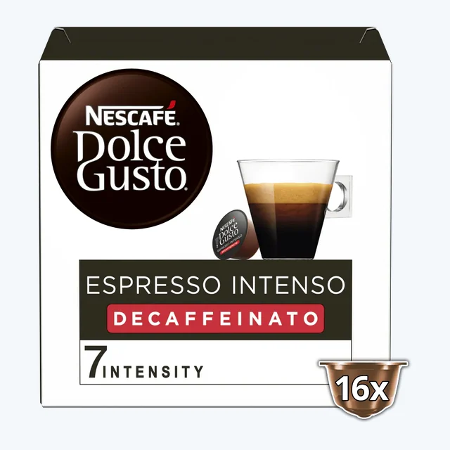 NESTLE' - Dolce Gusto - Decaffeinato - Espresso Intenso Dek Red - Cf. 16