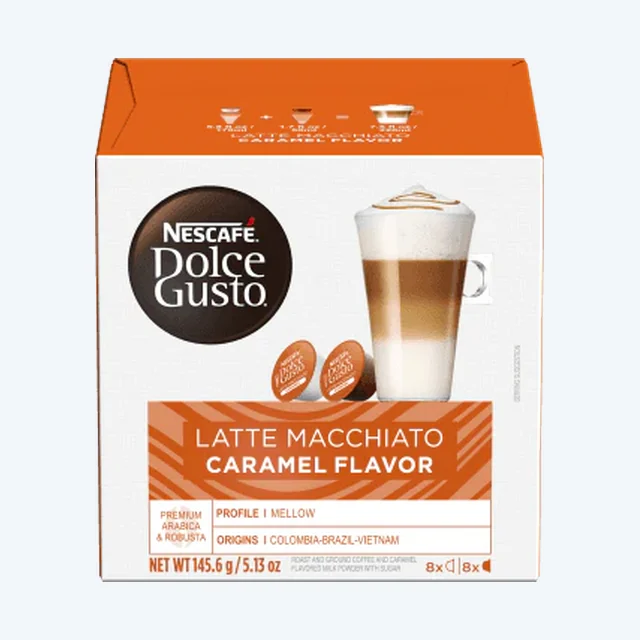 NESTLE' - Dolce Gusto - Solubile - Latte macchiato caramello - Conf. 16