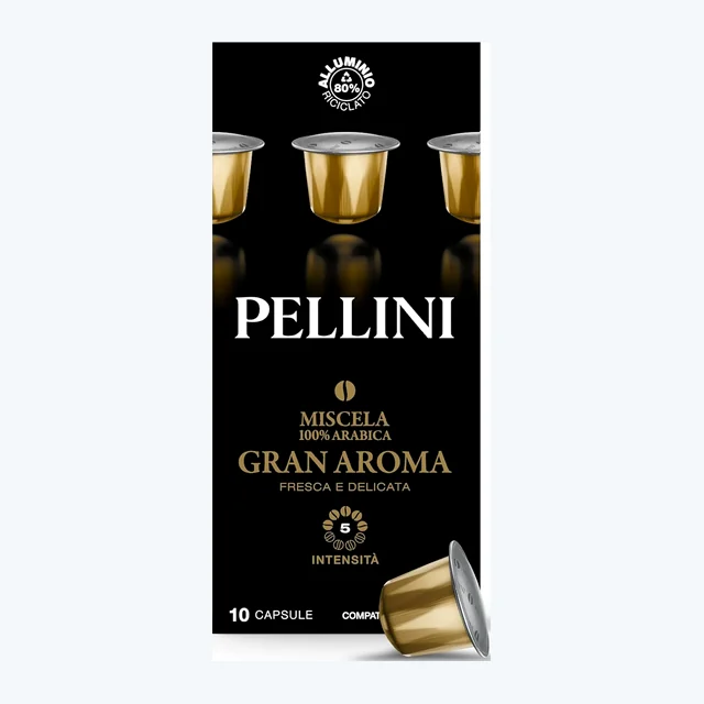 PELLINI GRAN AROMA - Aluminum Capsules 10pc