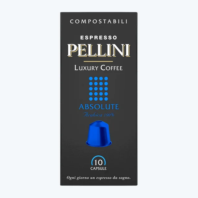 Pellini Luxury Coffee Absolute compostable Nespresso®*- 10 Capsules