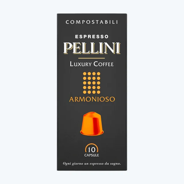Pellini Luxury Coffee Armonioso compostable Nespresso®*- 10 Capsules