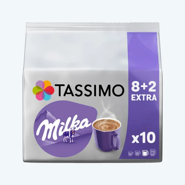 TASSIMO MILKA  HOT CHOCOLATE - 10 CAPS