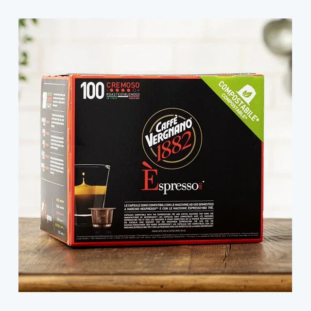 VERGNANO - Nespresso - Caffè - Espresso Cremoso Comp. - Conf. 100
