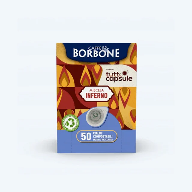 CAFFE BORBONE  INFERNO DOSETTES ESE CIALDA PODS X50