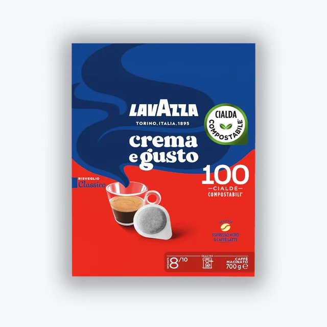 LAVAZZA  CAFFE CREMA E GUSTO-DOSETTES ESE, CIALDA, PODS x 100