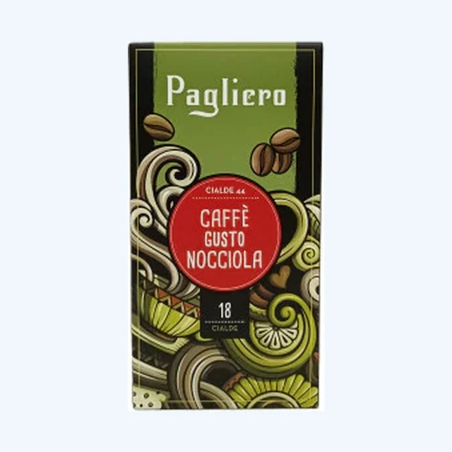 PAGLIERO CAFFE NOCCIOLA DOSETTES ESE, CIALDA, PODS X 18