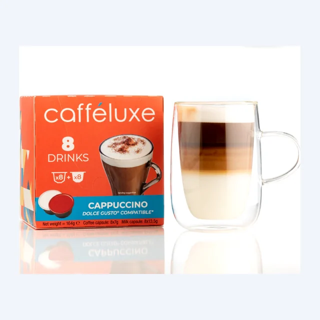 Caffeluxe Cappuccino Dolce Gusto (8+8)