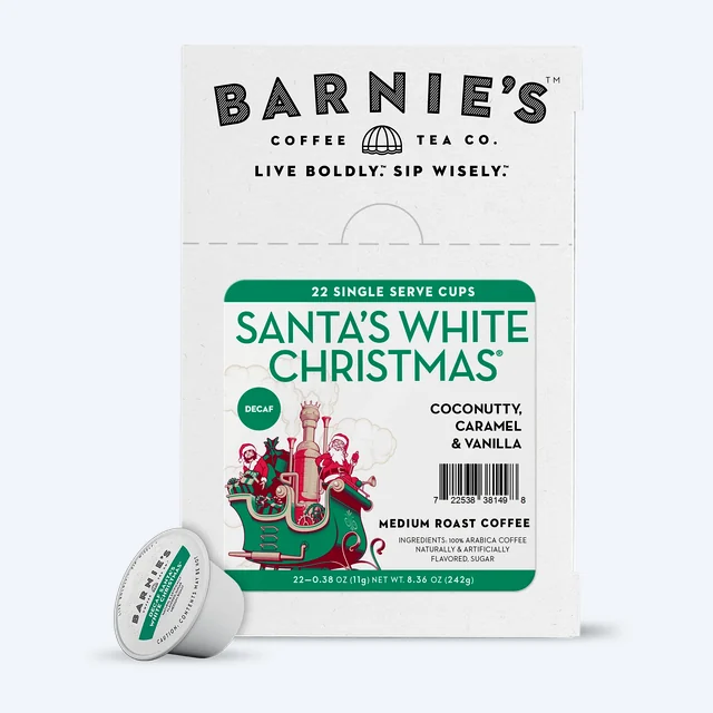 Santa's White Christmas® Single Serve Cups, DECAF, 22ct.