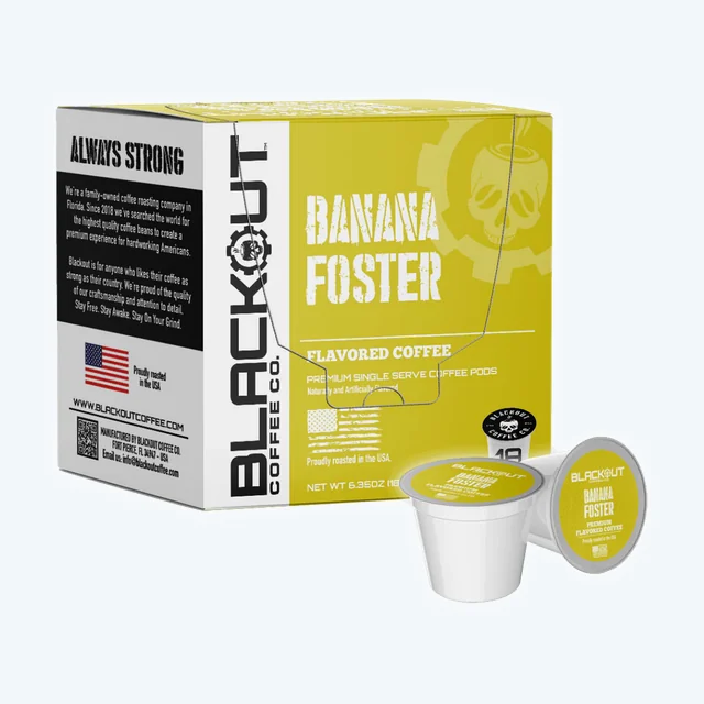 BANANA FOSTER FLAVORED COFFEE PODS 18CT