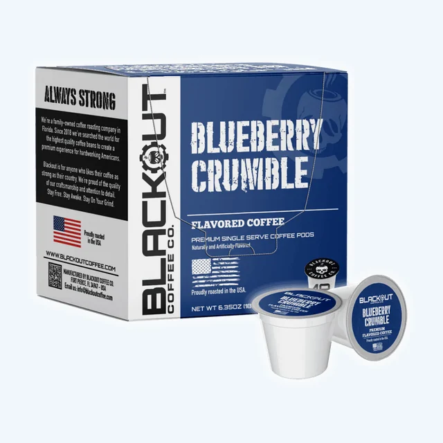 BLUEBERRY CRUMBLE FLAVORED COFFEE PODS 18CT