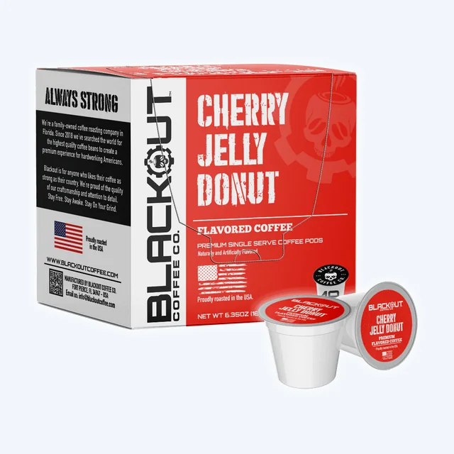 CHERRY JELLY DONUT FLAVORED COFFEE PODS 18CT