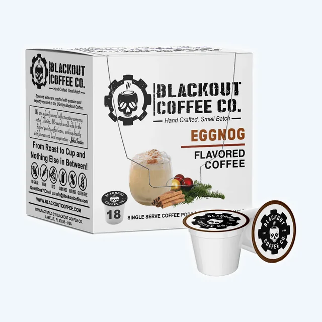 EGGNOG FLAVORED COFFEE PODS 18CT