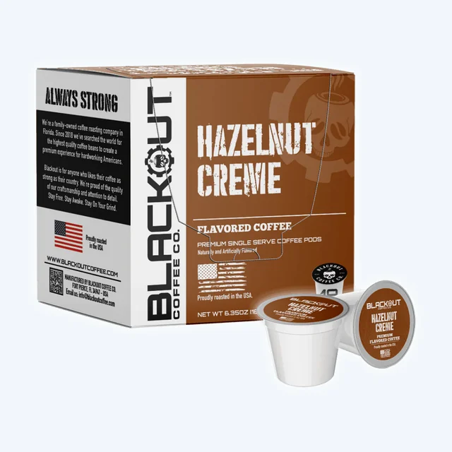 HAZELNUT CREME FLAVORED COFFEE PODS 18CT