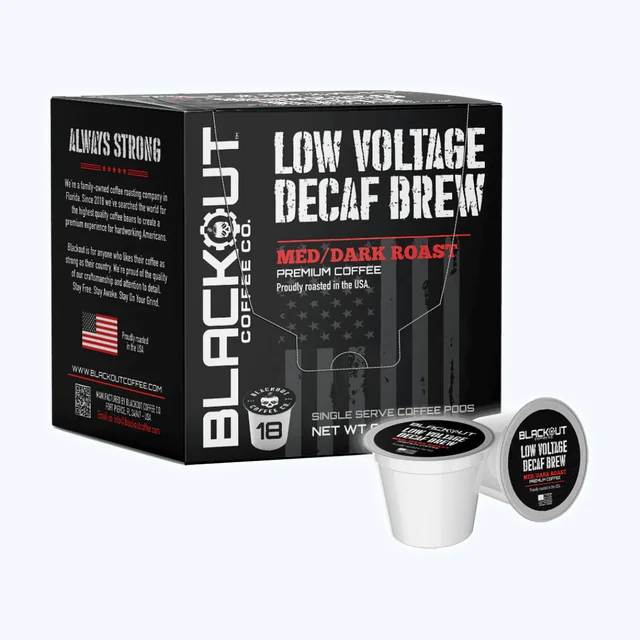 LOW VOLTAGE DECAF COFFEE PODS 18CT