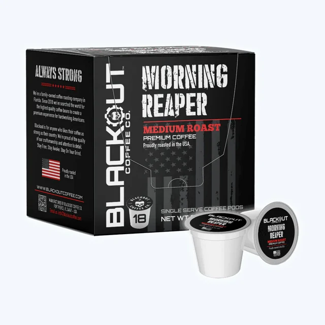 MORNING REAPER MEDIUM ROAST COFFEE PODS 18CT