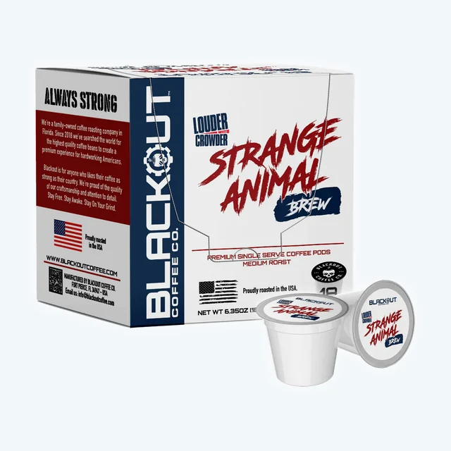STRANGE ANIMAL BREW COFFEE PODS 18CT
