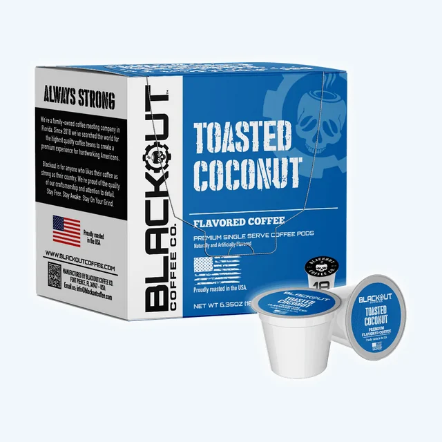 TOASTED COCONUT FLAVORED COFFEE PODS 18CT