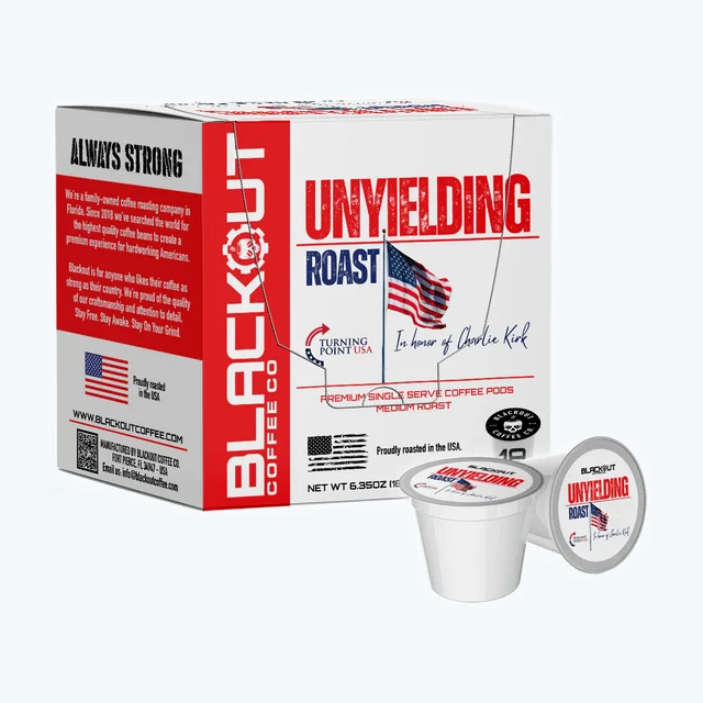 UNYIELDING ROAST COFFEE PODS 18CT