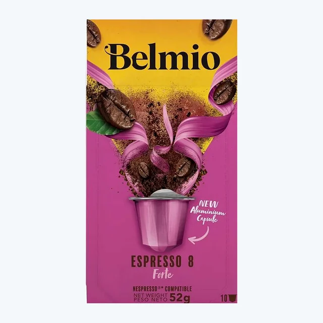 Belmio Espresso Forte Nespresso® Compatible Capsules, 10 Pack  ALUMINUM