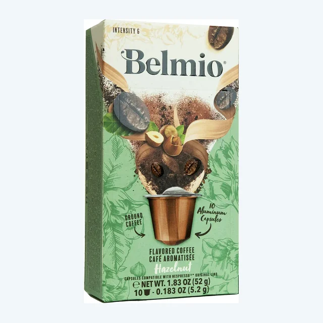 Belmio Hazelnut Nespresso® Compatible Capsules, 10 Pack  ALUMINUM