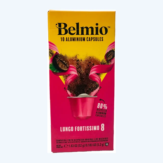Belmio - Lungo Forte 8 Nespresso® Compatible Capsules, 10 Pack  ALUMINUM