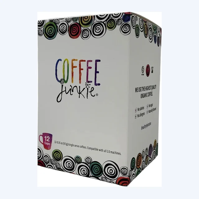Coffee Junkie  - Pumpkin Spice Rice Krispie Treat DECAF 12 CT K cups
