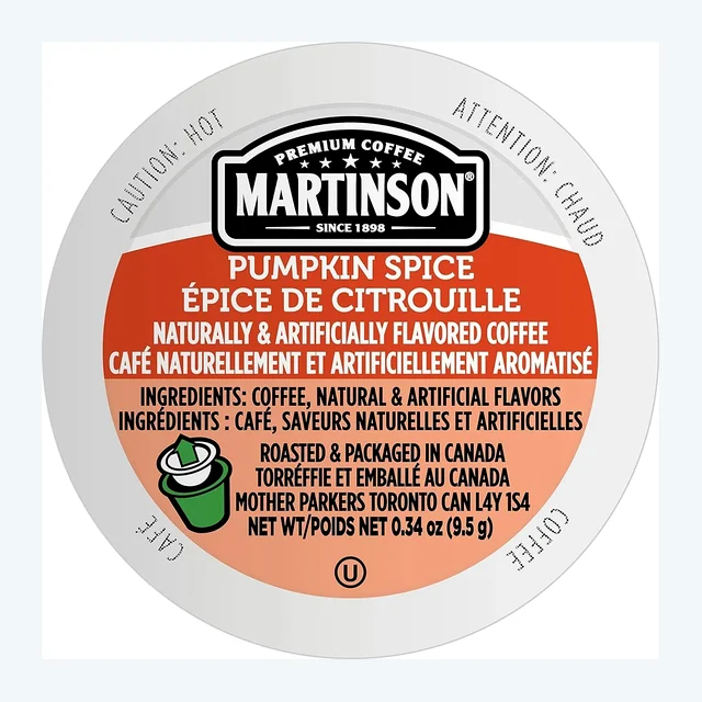 Martinson Coffee RC Pumpkin Pie 24 CT