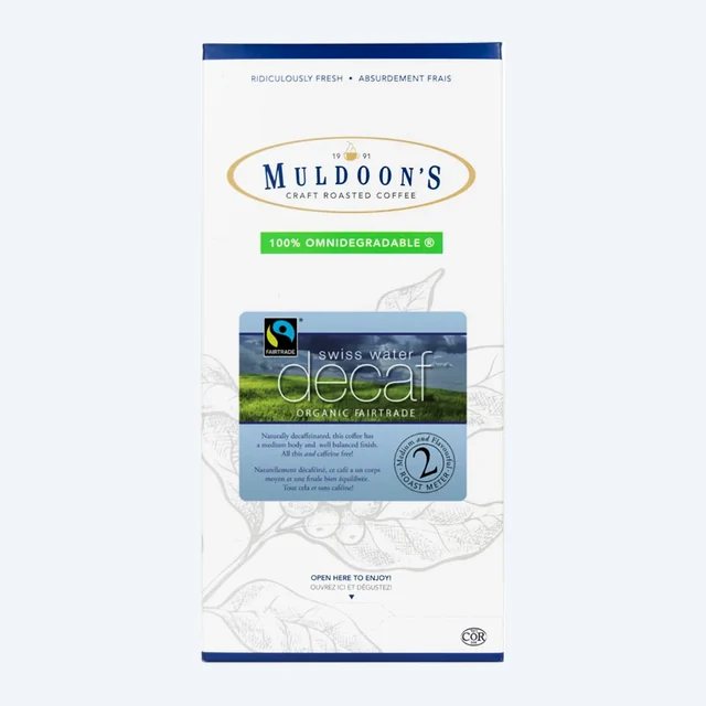 Muldoon's -  SWP Decaf FTO DARK 14oz Pods