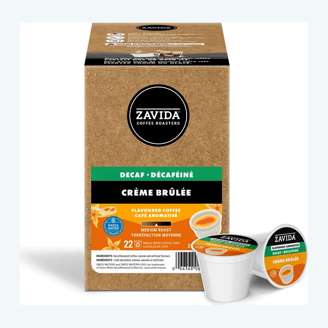 Zavida Z Cups DECAF Creme Brule SWP 22 CT