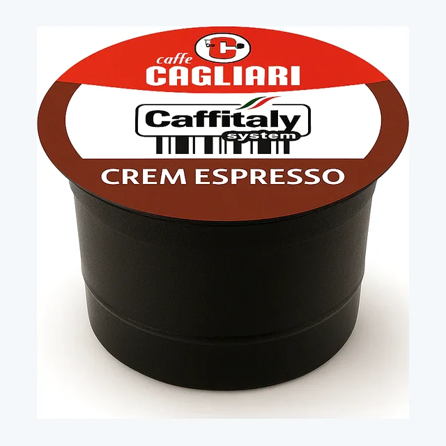 Caffitaly Cagliari Crem Espresso Coffee Capsules (5 Packs of 10)