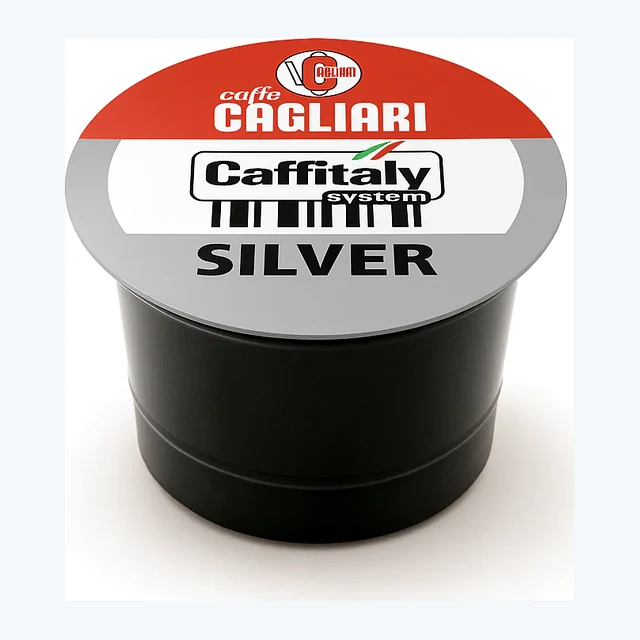 Caffitaly Cagliari Silver Coffee Capsules (10 Packs of 10)