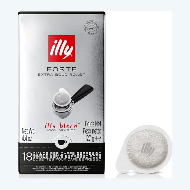Illy Forte ESE Coffee Paper Pods (1 Pack of 18 Pods)