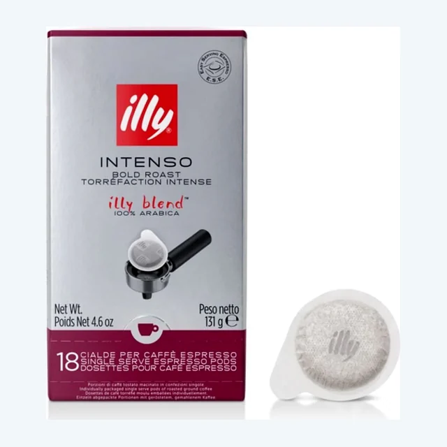 Illy Intenso ESE Coffee Paper Pods (2 Packs of 18 Pods)