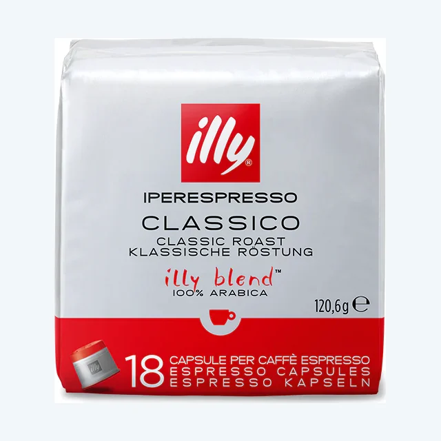 Illy IperEspresso Classico Espresso Coffee Capsules (6 Packs of 18)