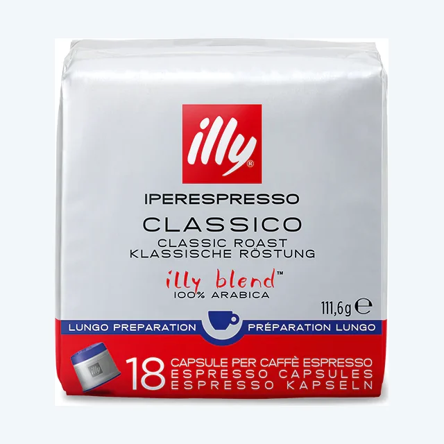 Illy IperEspresso Classico Lungo Coffee Capsules (1 Pack of 18)
