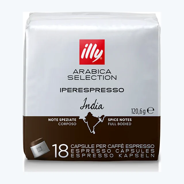 Illy IperEspresso India Coffee Capsules (1 Pack of 18)
