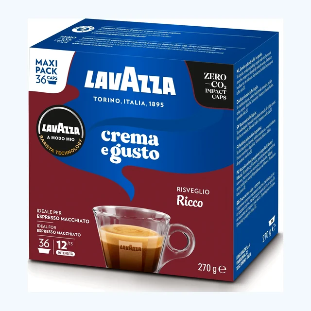 Lavazza A Modo Mio Crema e Gusto Ricco Coffee Capsules (10 Packs of 36)