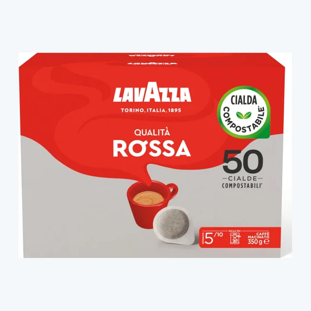 Lavazza Qualità Rossa ESE Coffee Paper Pods (2 Packs of 50)