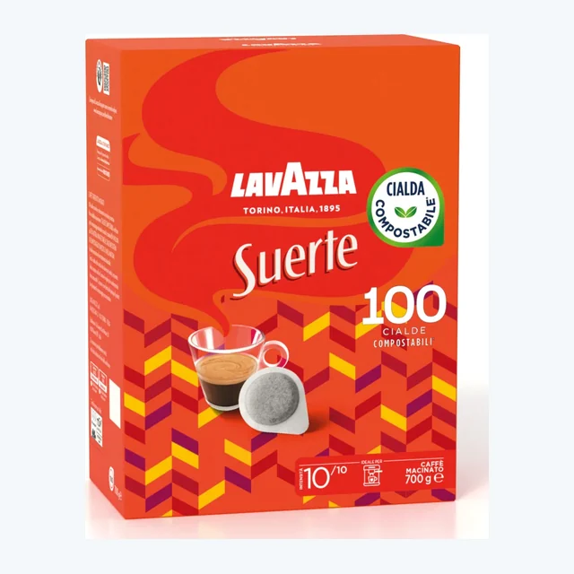 Lavazza Suerte ESE Coffee Paper Pods (2 Packs of 100)