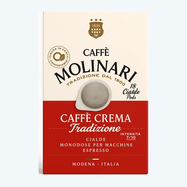 Molinari Tradizione ESE Coffee Paper Pods (6 Packs of 18)