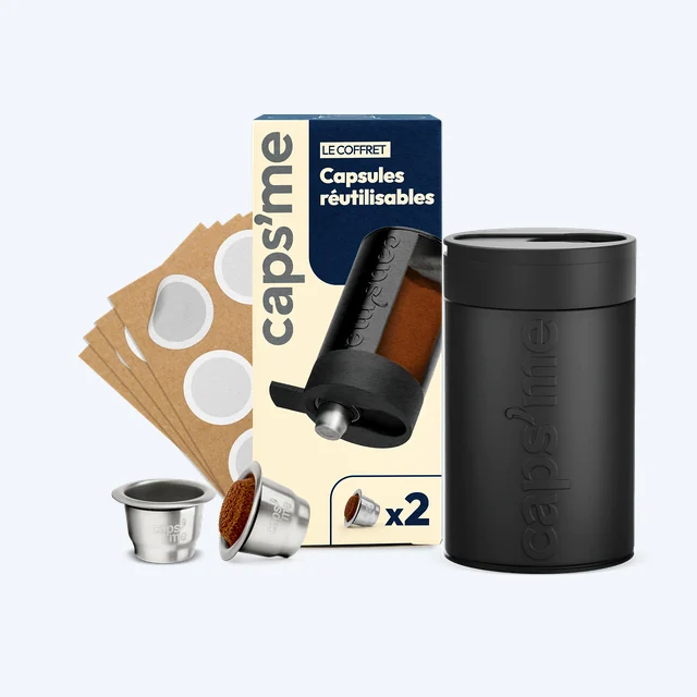 Nouveau coffret capsules réutilisables compatibles Nespresso® Original & L'Or Barista®*