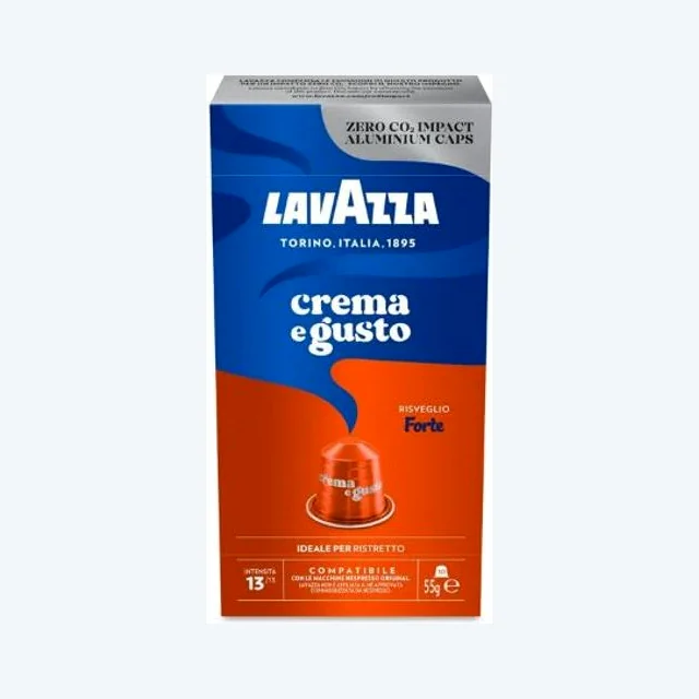 100 Capsule Lavazza Compatibili Nespresso Crema e Gusto Forte in Alluminio